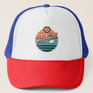 Yassified Retro Sunset Trucker Pet
