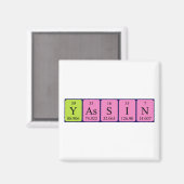 Yassin periodiek table name magnet (Voorkant / Achterkant)