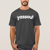 Yassou! Griekse groet (incl. Evil Eye) T-shirt (Voorkant)