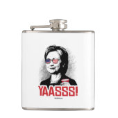 Yasss Hillary Party Animal Heupfles (Voorkant)