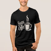 Yassss Coffee Vibes Tee  Tri-Blend Shirt (Voorkant)