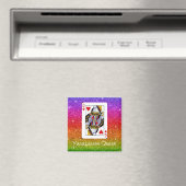 Yassss Queen Regenboog Glitter Magneet (Insitu (Vaatwasser))