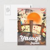 Yasugi Japan Bloementuin Briefkaart (Voorkant / Achterkant)