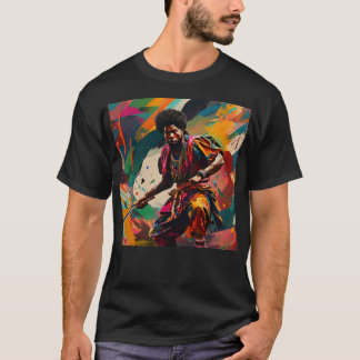 Yasuke African Samurai Warrior Abstract T-shirt