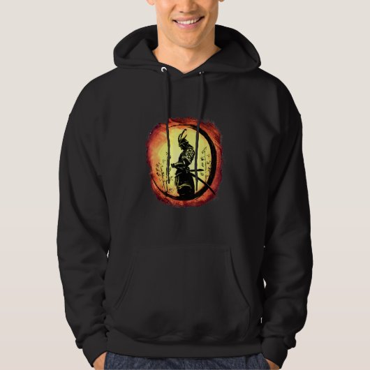 Yasuke Black Samurai Bushido Warrior Japa Hoodie (Voorkant)