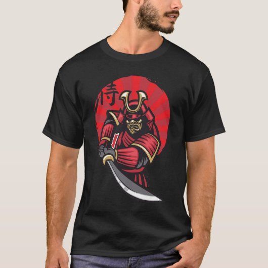 Yasuke Black Samurai Bushido Warrior Japa T-shirt (Voorkant)