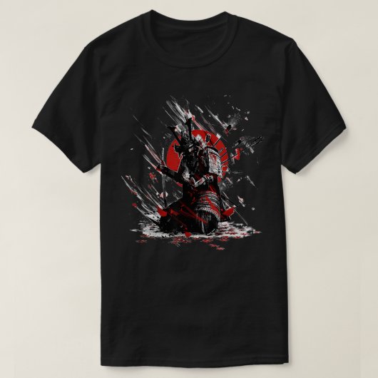 Yasuke Black Samurai Bushido Warrior Japa T-shirt (Design voorkant)
