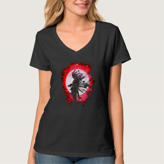 Yasuke Black Samurai Bushido Warrior Kata T-shirt (Voorkant)