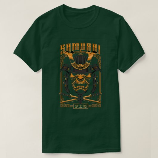 Yasuke Black Samurai Bushido Warrior Kata T-shirt (Design voorkant)