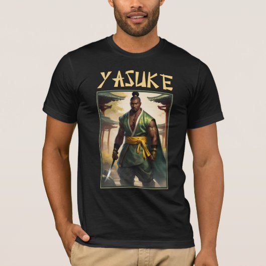 Yasuke Martial Arts Samurai Art T-shirt (Voorkant)