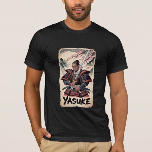 Yasuke Samurai Afrikaanse Ronin T-shirt (Voorkant)