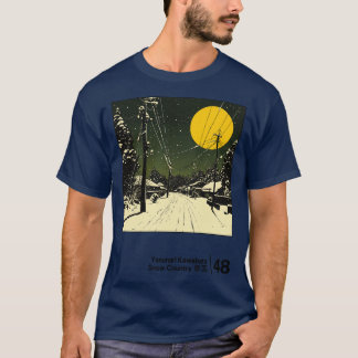 Yasunari Kawabata Minimale Stijl Grafisch Kunstwer T-shirt