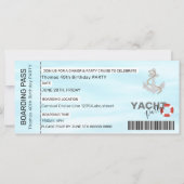 YATCH PARTY BOOT PARTY BOARDING PASS (Voorkant)