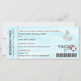 YATCH PARTY BOOT PARTY BOARDING PASS