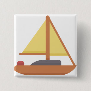 Yatch Vierkante Button 5,1 Cm