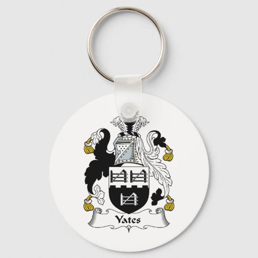 Yates Family Crest Sleutelhanger (Voorkant)