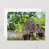 Yates Mill in Raleigh, North Carolina Briefkaart (Voorkant / Achterkant)