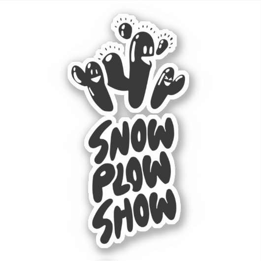 Yati M's Show Ploeg Show ontwerp #2 Sticker (Voorkant)