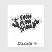 Yati M's sneeuwploeg Show ontwerp #1 Sticker (Vel)