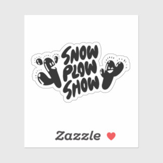 Yati M's sneeuwploeg Show ontwerp #1 Sticker