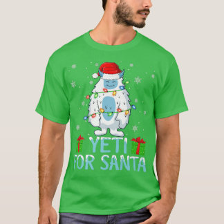 Yati voor Kerstmis met kerstmis T-shirt