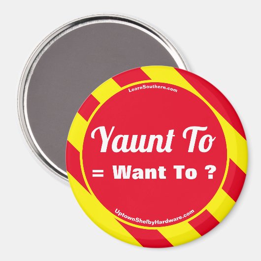 Yaunt to = Wil je? Magneet (Voorkant / Achterkant)