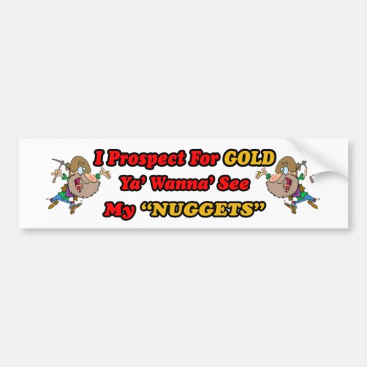 Ya'Wanna'zie mijn naagjes Bumpersticker (Voorkant)