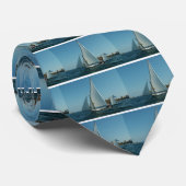 Yawl Rigged Sailboot Stropdas (Opgerold)