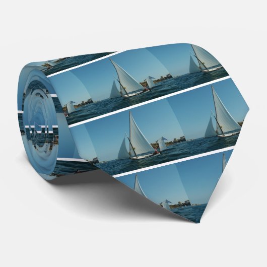 Yawl Rigged Sailboot Stropdas (Opgerold)