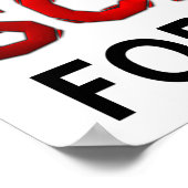 Yawn Coffee Scream Funny Poster (Hoek)