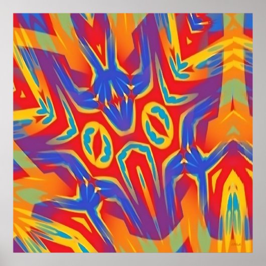 Yawn Over Baphomet Street Poster (Voorkant)