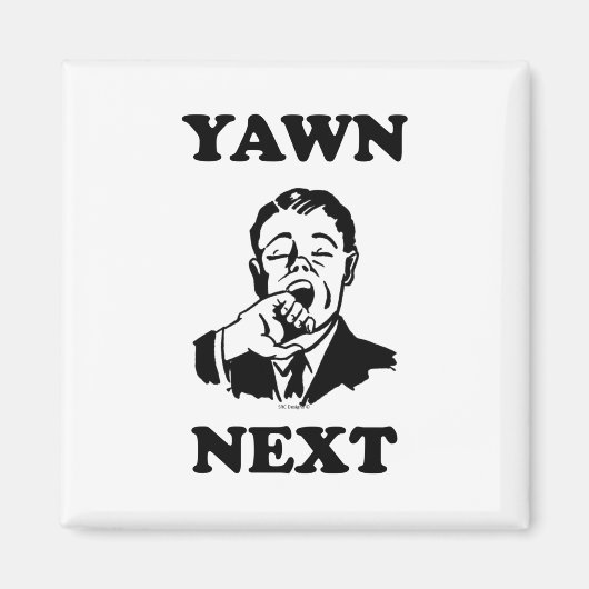 YAWN VOLGENDE Fridge Magnet (Voorkant)