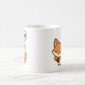 Yawning and sleeping fox mug koffiemok (Center)