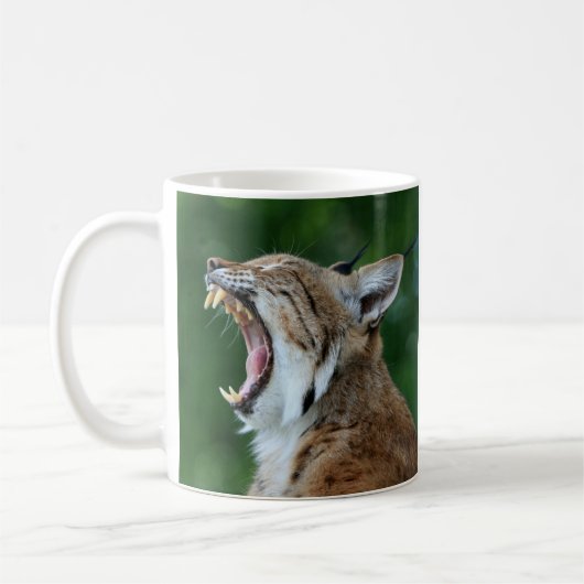 Yawning Bobcat Koffiemok (Links)