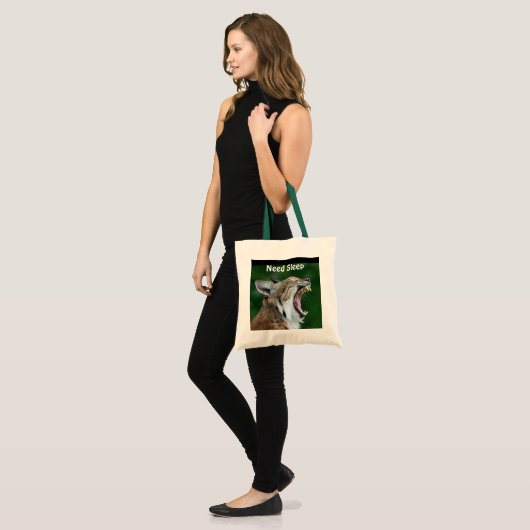 Yawning Bobcat Tote Bag (Voorkant (model))