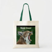 Yawning Bobcat Tote Bag (Voorkant)