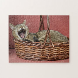Yawning Cat Puzzle Legpuzzel
