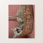 Yawning Cat Puzzle Legpuzzel (Verticaal)