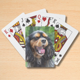 Yawning Cavalier King Charles Spaniel Pokerkaarten