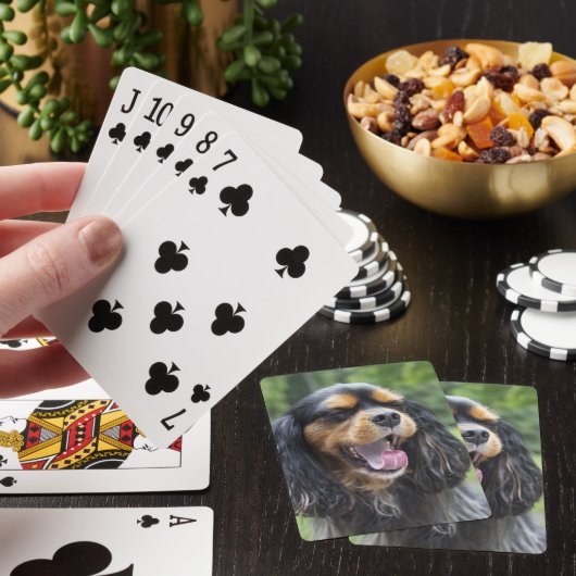 Yawning Cavalier King Charles Spaniel Pokerkaarten (Insitu)