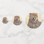 Yawning Cheetah Confetti (Achterkanten)