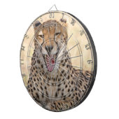 Yawning Cheetah Dartbord (Voorkant Rechts)