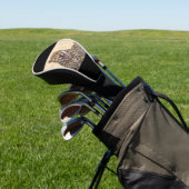 Yawning Cheetah Golfheadcover (Insitu)