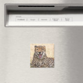 Yawning Cheetah Magneet (Insitu (Vaatwasser))