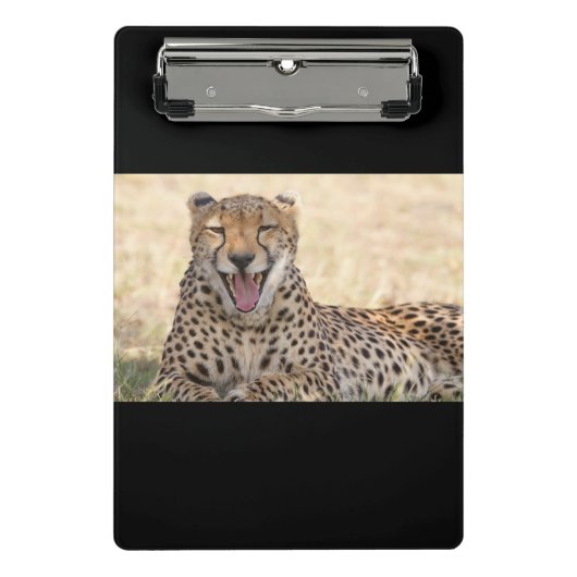 Yawning Cheetah Mini Klembord (Voorkant)