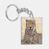 Yawning Cheetah Sleutelhanger (Voorkant Links)