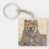 Yawning Cheetah Sleutelhanger (Voorkant)