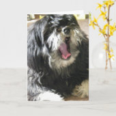 YAWNING CUZ IK BEN 40th BIRTHDAY. Kaart (Gele Bloem)