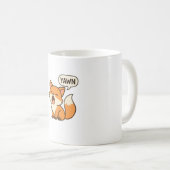 Yawning fox mug koffiemok (Voorkant rechts)