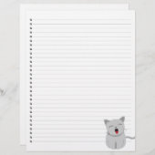 Yawning Kat Lined Letterhead (Voorkant / Achterkant)